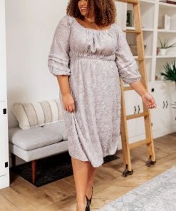 Ave Shops Opal Gray All Is Well Dress - Stylish Dresses, Rompers & Jumpsuits Collection 52 Ave Shops Dresses, Rompers, Jumpsuits All Is Well Dress In Opal Gray