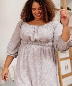 Ave Shops Opal Gray All Is Well Dress - Stylish Dresses, Rompers & Jumpsuits Collection 54 Ave Shops Dresses, Rompers, Jumpsuits All Is Well Dress In Opal Gray