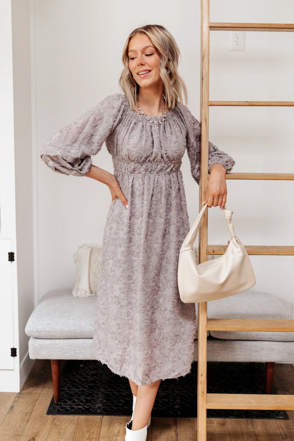 Ave Shops Opal Gray All Is Well Dress - Stylish Dresses, Rompers & Jumpsuits Collection 9 Ave Shops Dresses, Rompers, Jumpsuits All Is Well Dress In Opal Gray