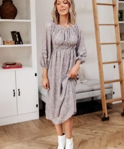 Ave Shops Opal Gray All Is Well Dress - Stylish Dresses, Rompers & Jumpsuits Collection 44 Ave Shops Dresses, Rompers, Jumpsuits All Is Well Dress In Opal Gray