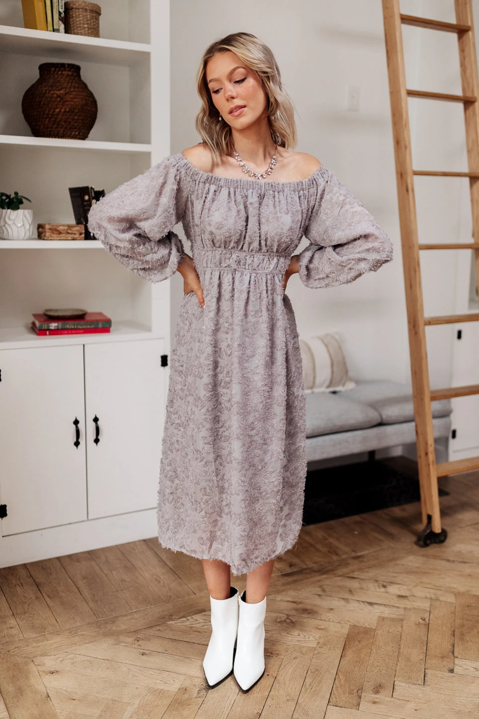 Ave Shops Opal Gray All Is Well Dress - Stylish Dresses, Rompers & Jumpsuits Collection 15 Ave Shops Dresses, Rompers, Jumpsuits All Is Well Dress In Opal Gray