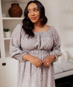 Ave Shops Opal Gray All Is Well Dress - Stylish Dresses, Rompers & Jumpsuits Collection 48 Ave Shops Dresses, Rompers, Jumpsuits All Is Well Dress In Opal Gray