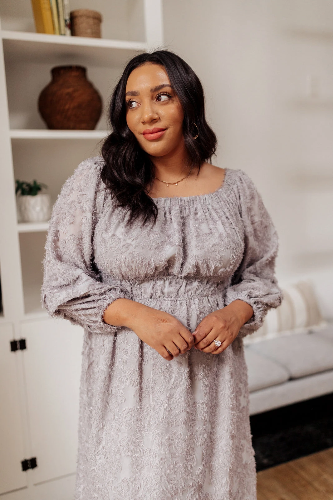 Ave Shops Opal Gray All Is Well Dress - Stylish Dresses, Rompers & Jumpsuits Collection 18 Ave Shops Dresses, Rompers, Jumpsuits All Is Well Dress In Opal Gray