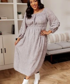 Ave Shops Dresses, Rompers, Jumpsuits All Is Well Dress In Opal Gray