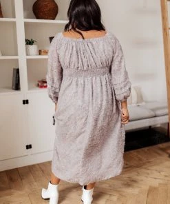 Ave Shops Opal Gray All Is Well Dress - Stylish Dresses, Rompers & Jumpsuits Collection 51 Ave Shops Dresses, Rompers, Jumpsuits All Is Well Dress In Opal Gray