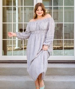 Ave Shops Opal Gray All Is Well Dress - Stylish Dresses, Rompers & Jumpsuits Collection 37 Ave Shops Dresses, Rompers, Jumpsuits All Is Well Dress In Opal Gray