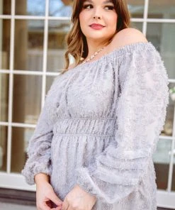 Ave Shops Opal Gray All Is Well Dress - Stylish Dresses, Rompers & Jumpsuits Collection 38 Ave Shops Dresses, Rompers, Jumpsuits All Is Well Dress In Opal Gray