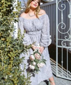 Ave Shops Dresses, Rompers, Jumpsuits All Is Well Dress In Opal Gray