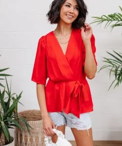 Ave Shops All Set Top In Red Clothing