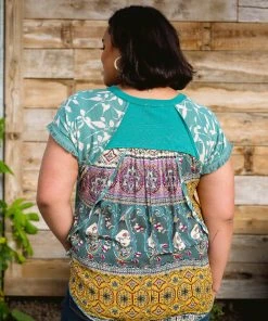 Ave Shops Allegra Top In Emerald