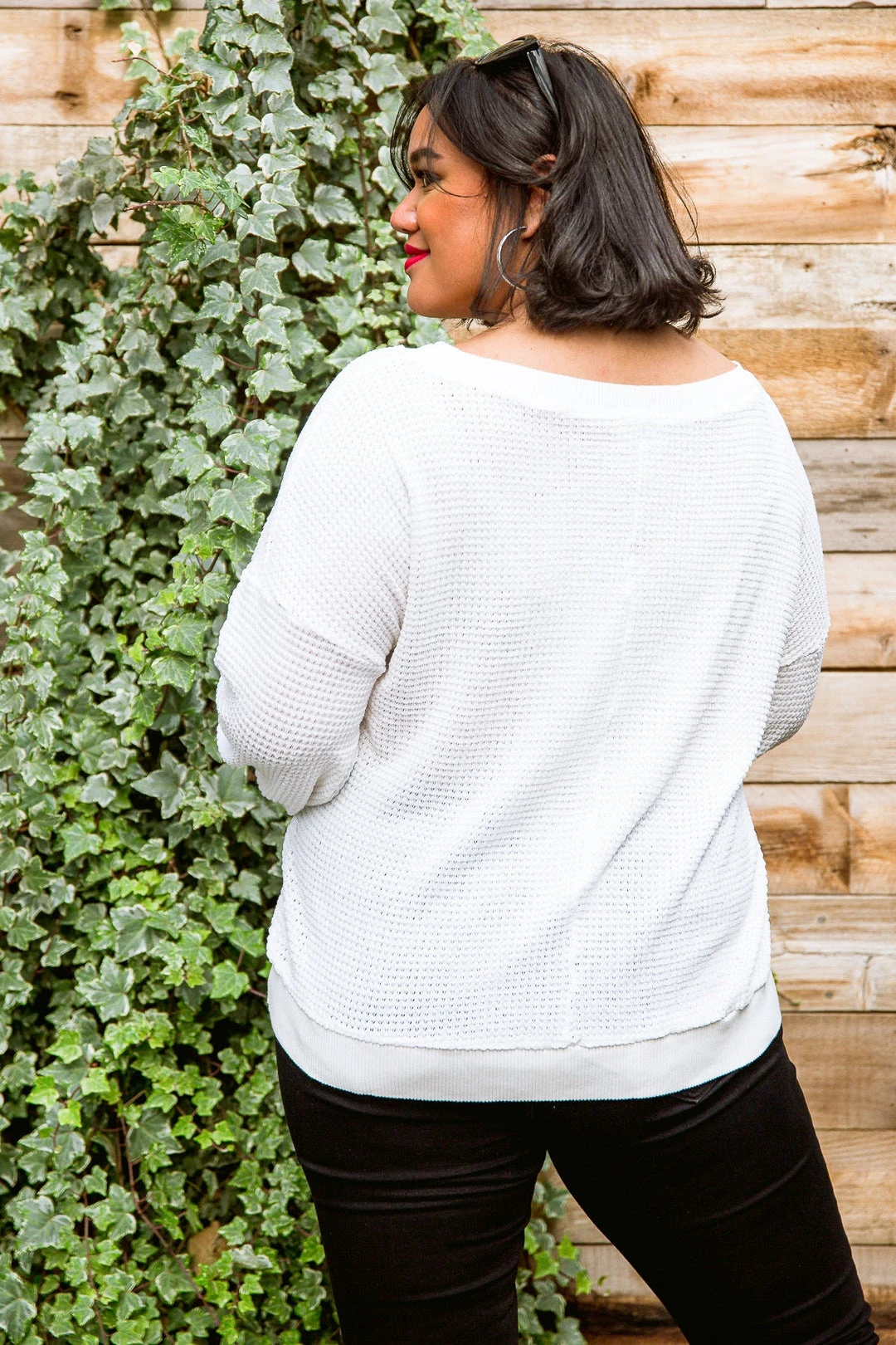 Ave Shops White Long Sleeve Along The Way Top | Stylish Women's Blouse 16 Ave Shops Clothing Along The Way Top In White