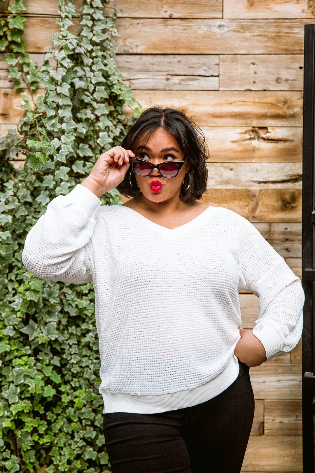 Ave Shops White Long Sleeve Along The Way Top | Stylish Women's Blouse 11 Ave Shops Clothing Along The Way Top In White