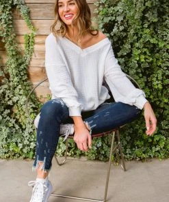 Ave Shops Clothing Along The Way Top In White