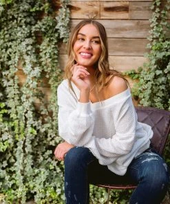 Ave Shops White Long Sleeve Along The Way Top | Stylish Women's Blouse 31 Ave Shops Clothing Along The Way Top In White