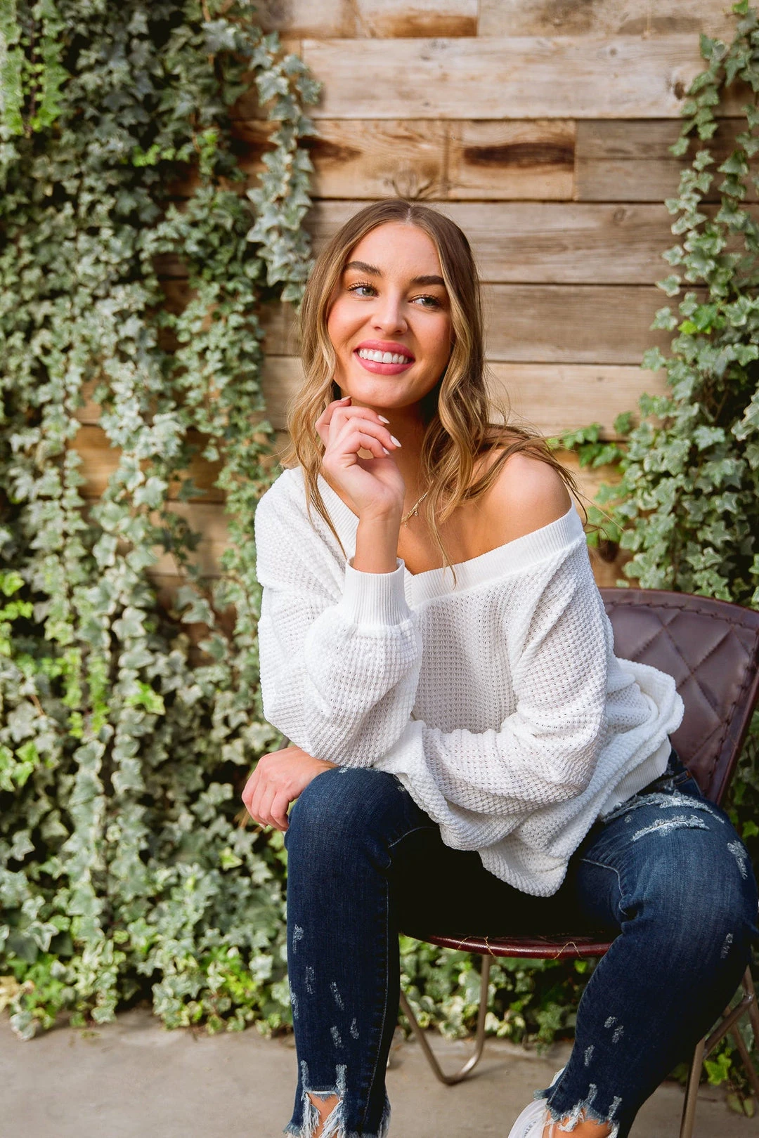 Ave Shops White Long Sleeve Along The Way Top | Stylish Women's Blouse 15 Ave Shops Clothing Along The Way Top In White