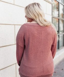 Ave Shops Along The Way Mauve Cardigan - Stylish Women's Outerwear 32 Ave Shops Along The Way Top In Mauve