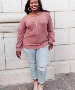 Ave Shops Along The Way Mauve Cardigan - Stylish Women's Outerwear 23 Ave Shops Along The Way Top In Mauve