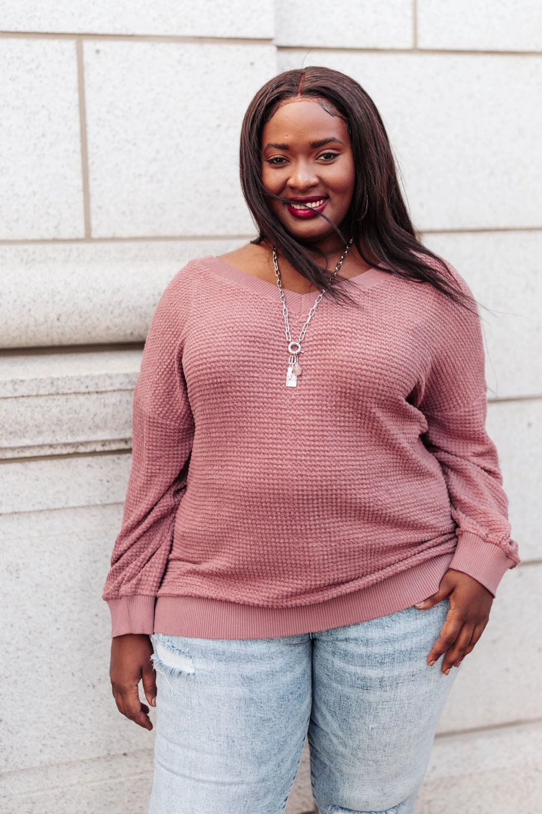 Ave Shops Along The Way Mauve Cardigan - Stylish Women's Outerwear 9 Ave Shops Along The Way Top In Mauve