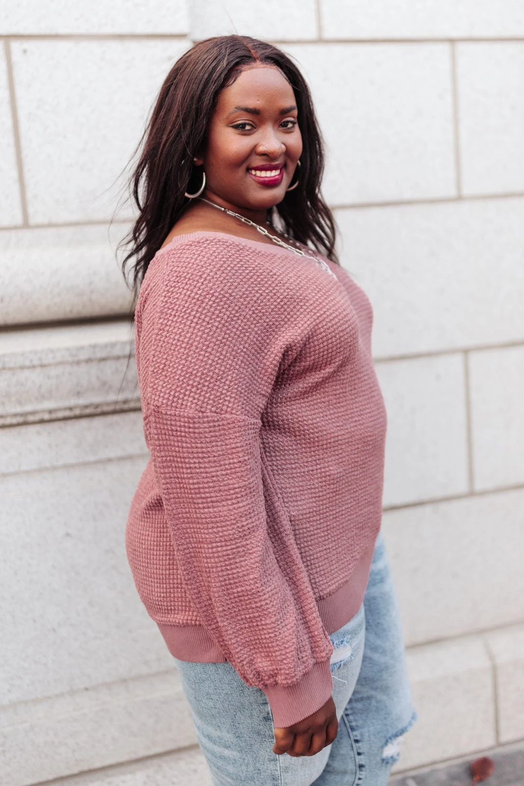 Ave Shops Along The Way Mauve Cardigan - Stylish Women's Outerwear 11 Ave Shops Along The Way Top In Mauve