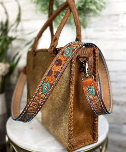 American Darling Handbags & Wallets Amber & Blue Floral Paisley Purse Strap