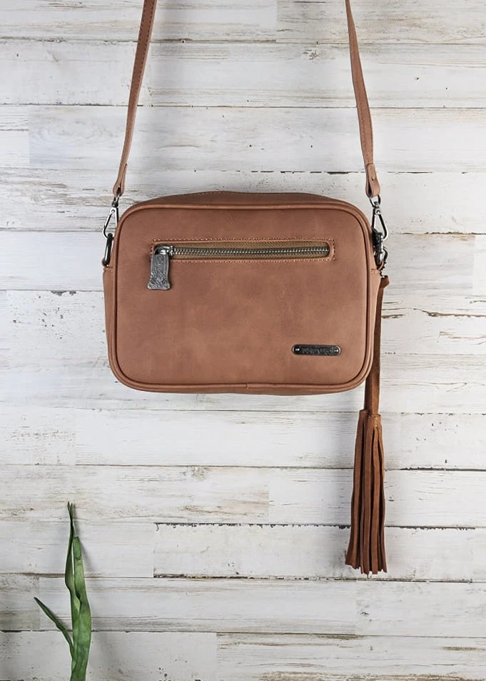 Montana West Amelia Brown Cowhide Wristlet/Crossbody Handbag - MEGA SALE | Stylish & Functional 6 Montana West >> MEGA SALE << Amelia Brown Cowhide Wristlet/Crossbody Handbag