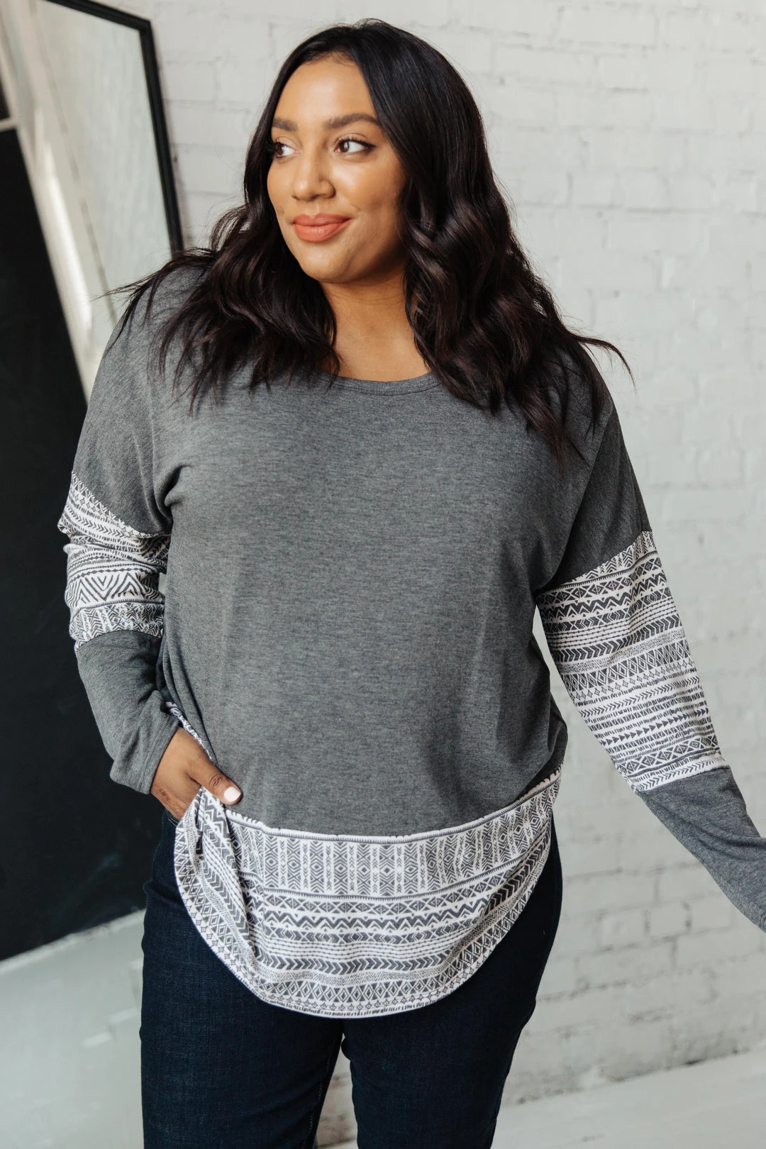 Ave Shops Anacaona Drop Shoulder Top - Stylish Long Sleeve Tops for Women 5 Ave Shops Anacaona Drop Shoulder Top Long Sleeve Tops