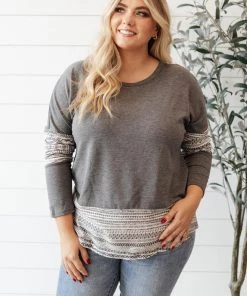 Ave Shops Anacaona Drop Shoulder Top - Stylish Long Sleeve Tops for Women 21 Ave Shops Anacaona Drop Shoulder Top Long Sleeve Tops