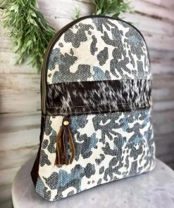 Myra Animal Print Cowhide Backpack
