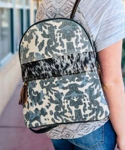 Myra Animal Print Cowhide Backpack