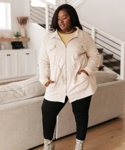 Ave Shops Aniston Everyday Jacket In Ivory - MEDIUM