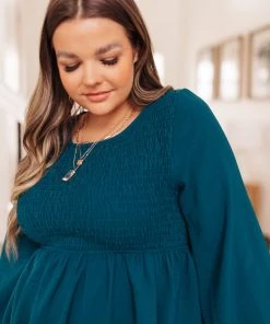 Ave Shops Annalise Top In Deep Teal Clothing