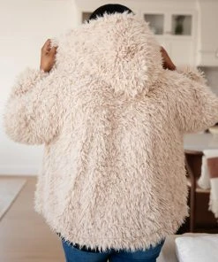 Ave Shops Cardigans, Sweaters, Outerwear Annika Plush Faux Fur Jacket