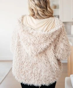 Ave Shops Cardigans, Sweaters, Outerwear Annika Plush Faux Fur Jacket