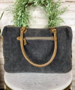 Myra Aqua Aztec Messenger Handbag