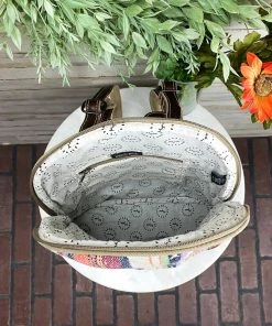 Myra Multi-Color Stripe & Cowhide Backpack