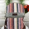 Myra Multi-Color Stripe & Cowhide Backpack