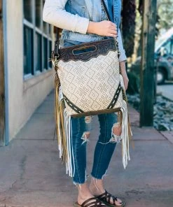 Bbags Arya Neutral Boho Aztec Crossbody Handbag >> MEGA SALE <<