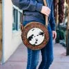 Myra Asher Cowhide Round Wallet Crossbody Handbag Handbags & Wallets