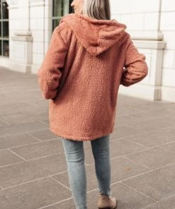 Ave Shops At The Lodge Fuzzy Cardigan In Mauve Clothing