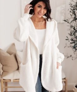 Ave Shops Cardigans, Sweaters, Outerwear At The Lodge Fuzzy Cardigan In Off White