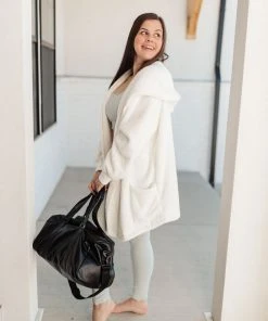 Ave Shops Cardigans, Sweaters, Outerwear At The Lodge Fuzzy Cardigan In Off White
