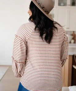 Ave Shops Autumn Stripes Top Long Sleeve Tops