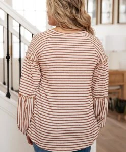 Ave Shops Autumn Stripes Top Long Sleeve Tops
