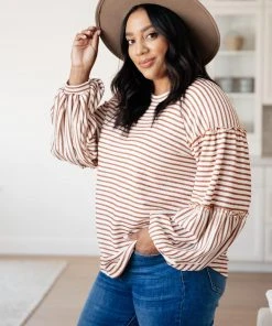 Ave Shops Autumn Stripes Top Long Sleeve Tops