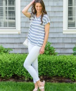 Ave Shops Ava Striped Top New Arrivals