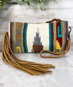 American Darling Handbags & Wallets Aztec Saddle Blanket Wristlet/Clutch