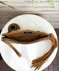 American Darling Handbags & Wallets Aztec Saddle Blanket Wristlet/Clutch