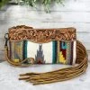American Darling Handbags & Wallets Aztec Saddle Blanket Wristlet/Clutch