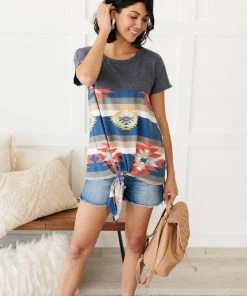 Ave Shops Aztec Tie Tee