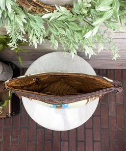 American Darling Baby Yellow Aztec & Floral Crossbody Handbag